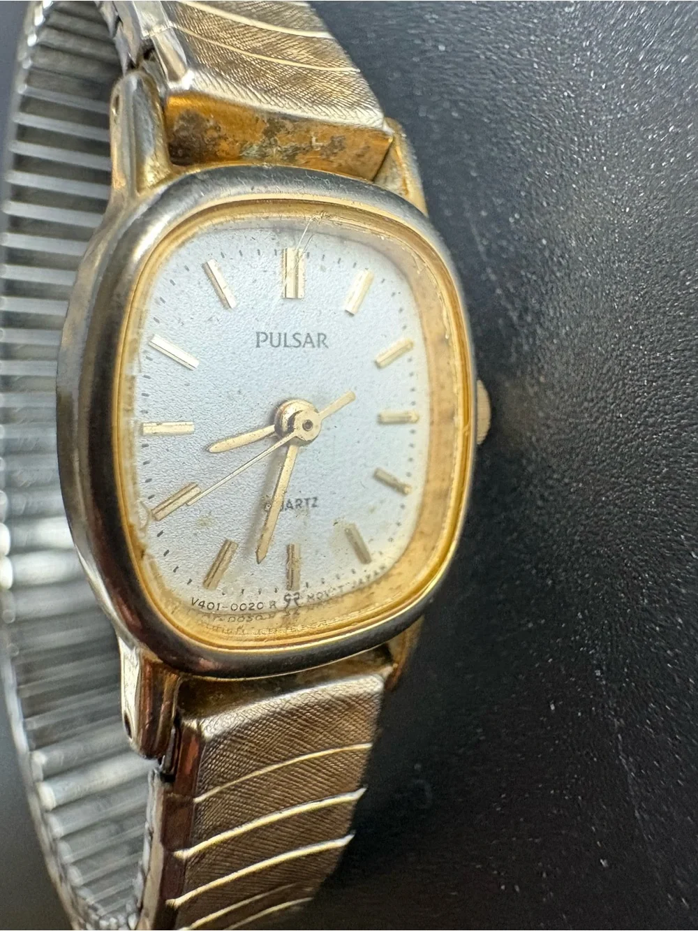 Pulsar Women's Vintage Gold Tone Quartz Watch - Gold Dial